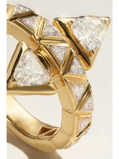 Marina B Triangoli Freccia 18-karat Gold Diamond Ring | Thumbnail 4 Marina B Triangoli Freccia 18-karat Gold Diamond Ring | Thumbnail 4