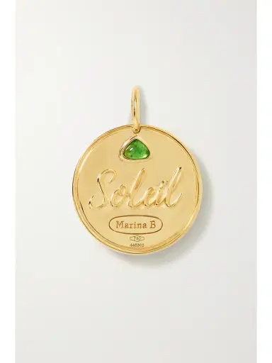 Marina B Soleil 18-karat Gold Emerald Pendant | Thumbnail 2 Marina B Soleil 18-karat Gold Emerald Pendant | Thumbnail 2