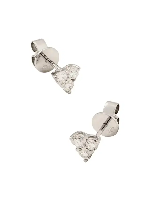 Anita Ko Trillion 18-karat White Gold Diamond Earrings