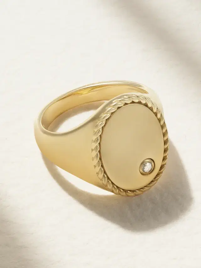 9-karat Gold Diamond Ring - 4