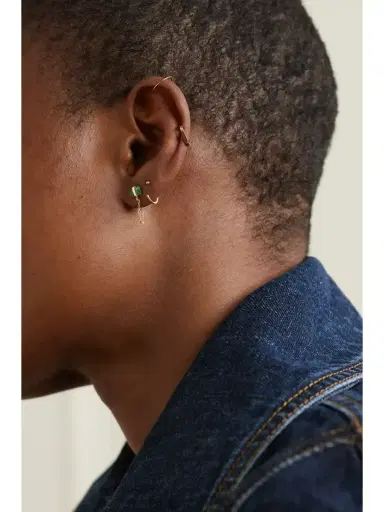 Melissa Joy Manning 14-karat Recycled Gold Emerald Earrings | Thumbnail 4