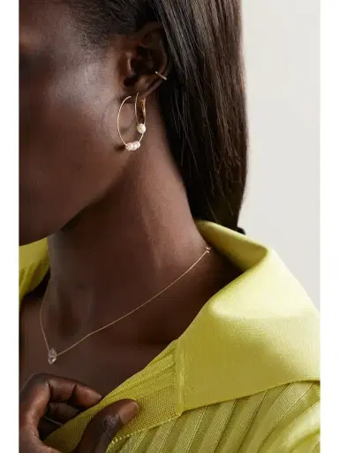 Melissa Joy Manning 14-karat Recycled Gold Pearl Hoop Earrings | Thumbnail 4 Melissa Joy Manning 14-karat Recycled Gold Pearl Hoop Earrings | Thumbnail 4