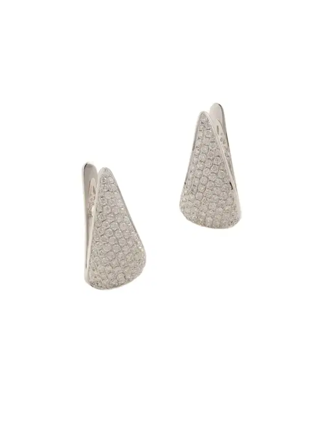 18-karat White Gold Diamond Earrings