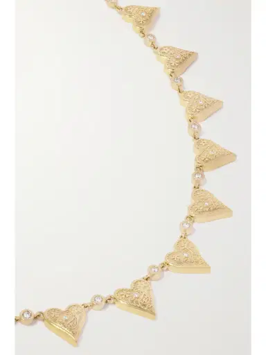 Marlo Laz Southwestern Heart 14-karat Gold Diamond Choker | Thumbnail 4 Marlo Laz Southwestern Heart 14-karat Gold Diamond Choker | Thumbnail 4