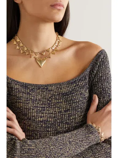 Marlo Laz Southwestern Heart 14-karat Gold Diamond Choker | Thumbnail 5 Marlo Laz Southwestern Heart 14-karat Gold Diamond Choker | Thumbnail 5