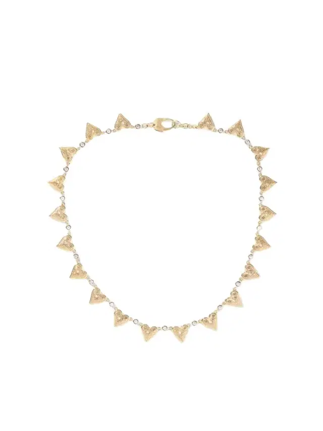 Marlo Laz Southwestern Heart 14-karat Gold Diamond Choker