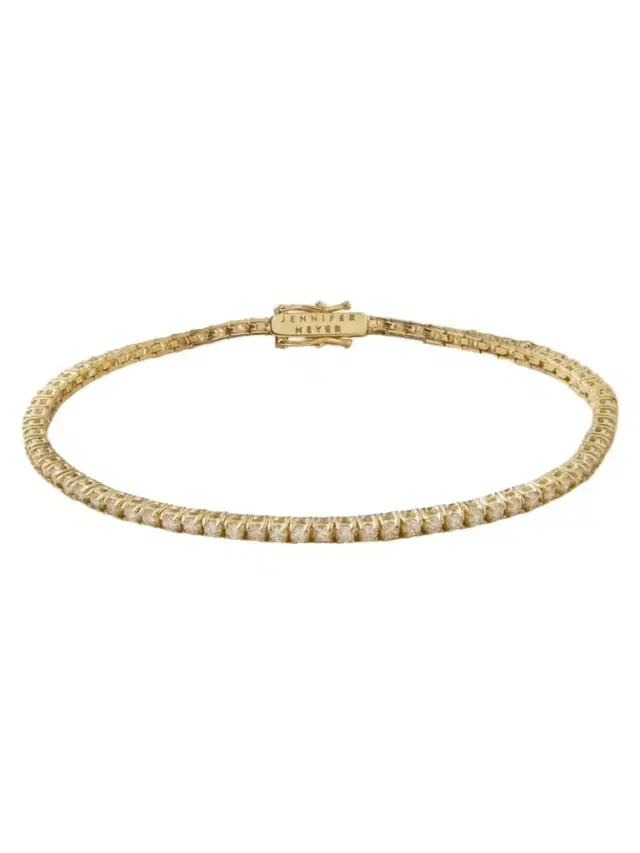 Jennifer Meyer 18-karat Gold Diamond Tennis Bracelet
