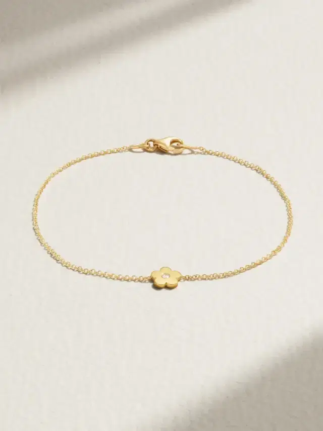 Jennifer Meyer 18-karat Gold Diamond Bracelet
