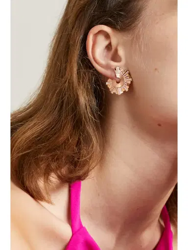 Piaget Sunlight Palace 18-karat Rose Gold Diamond Earrings | Thumbnail 2 Piaget Sunlight Palace 18-karat Rose Gold Diamond Earrings | Thumbnail 2