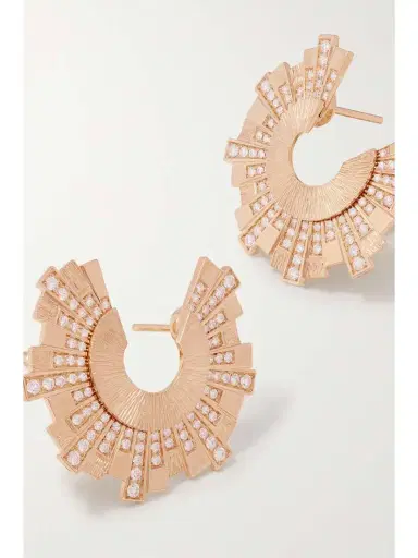 Piaget Sunlight Palace 18-karat Rose Gold Diamond Earrings | Thumbnail 4 Piaget Sunlight Palace 18-karat Rose Gold Diamond Earrings | Thumbnail 4