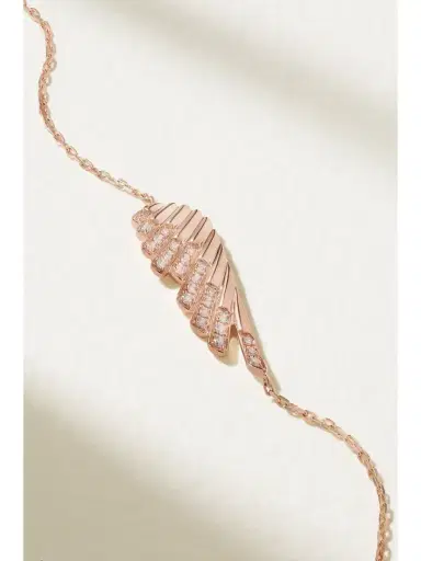 Garrard Wings Rising Mini 18-karat Rose Gold Diamond Bracelet | Thumbnail 4