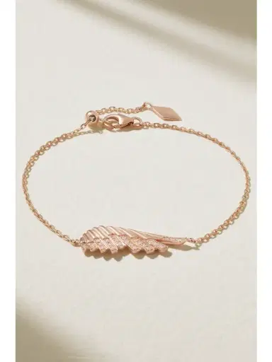 Garrard Wings Rising Mini 18-karat Rose Gold Diamond Bracelet | Thumbnail 1