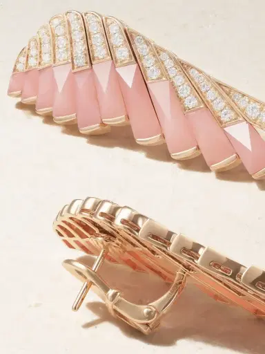 Garrard Wings Rising 18-karat Rose Gold, Opal And Diamond Earrings | Thumbnail 3 Garrard Wings Rising 18-karat Rose Gold, Opal And Diamond Earrings | Thumbnail 3
