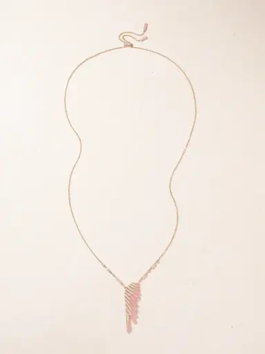 Garrard Wings Rising 18-karat Rose Gold, Opal And Diamond Necklace | Thumbnail 4