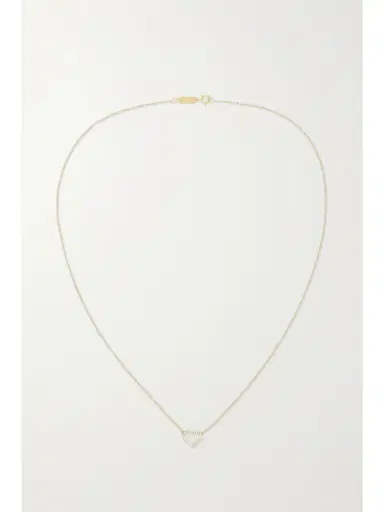 Jennifer Meyer Small Open Heart 18-karat Gold Diamond Necklace | Thumbnail 4 Jennifer Meyer Small Open Heart 18-karat Gold Diamond Necklace | Thumbnail 4