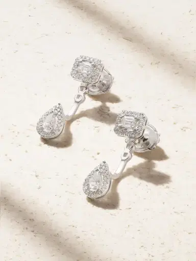 Messika My Twin Toi & Moi 18-karat White Gold Diamond Earrings | Thumbnail 6