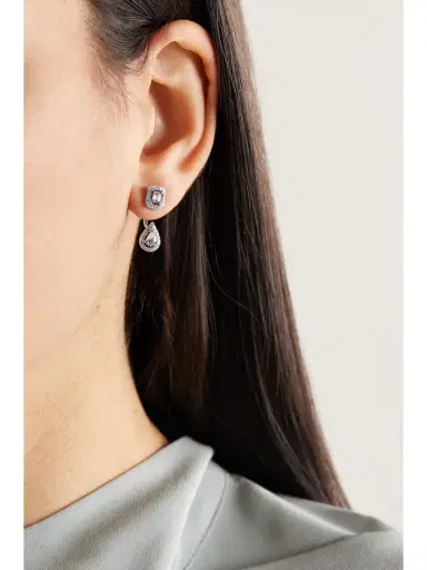 Messika My Twin Toi & Moi 18-karat White Gold Diamond Earrings | Thumbnail 7