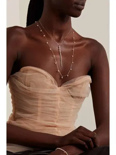 Mizuki 14-karat Gold Pearl Necklace | Thumbnail 5