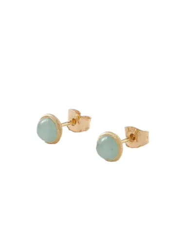 OLE LYNGGAARD COPENHAGEN Lotus 18-karat Gold Aquamarine Earrings | Thumbnail 1