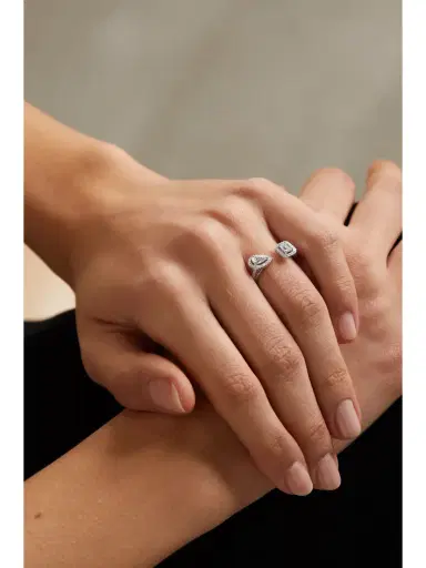 Messika My Twin Toi & Moi 18-karat White Gold Diamond Ring | Thumbnail 2 Messika My Twin Toi & Moi 18-karat White Gold Diamond Ring | Thumbnail 2