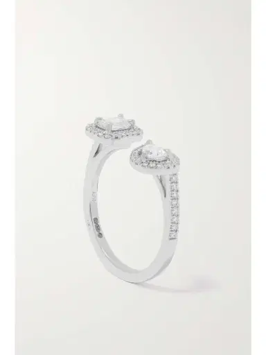 Messika My Twin Toi & Moi 18-karat White Gold Diamond Ring | Thumbnail 5 Messika My Twin Toi & Moi 18-karat White Gold Diamond Ring | Thumbnail 5