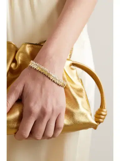 Suzanne Kalan 18-karat Gold Diamond Tennis Bracelet | Thumbnail 2