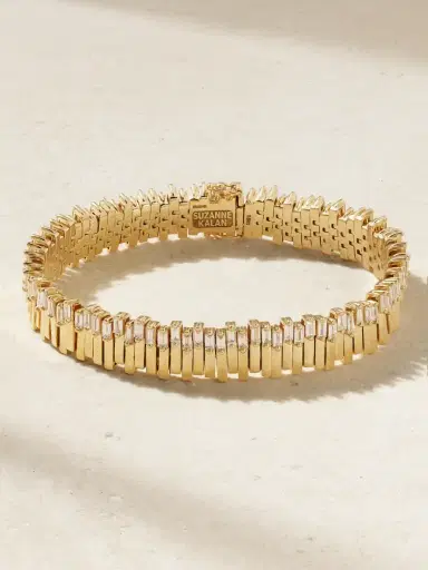 Suzanne Kalan 18-karat Gold Diamond Tennis Bracelet | Thumbnail 1
