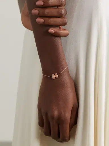 De Beers London Portraits Of Nature Butterfly 18-karat Rose Gold Diamond Bracelet | Thumbnail 2