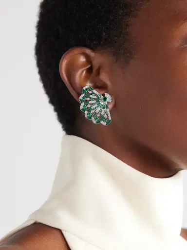 Garrard Fanfare Symphony 18-karat White Gold Multistone Earrings | Thumbnail 2 Garrard Fanfare Symphony 18-karat White Gold Multistone Earrings | Thumbnail 2