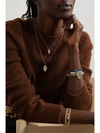 Sydney Evan Large Monstera Leaf 14-karat Gold Diamond Necklace | Thumbnail 5 Sydney Evan Large Monstera Leaf 14-karat Gold Diamond Necklace | Thumbnail 5