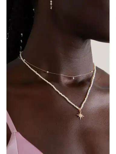 Mizuki Sea Of Beauty 14-karat Gold, Pearl And Diamond Necklace | Thumbnail 5 Mizuki Sea Of Beauty 14-karat Gold, Pearl And Diamond Necklace | Thumbnail 5