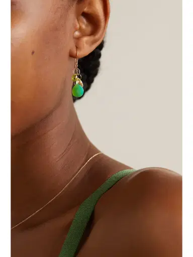 Melissa Joy Manning 14-karat Recycled Gold Multi-stone Earrings | Thumbnail 2