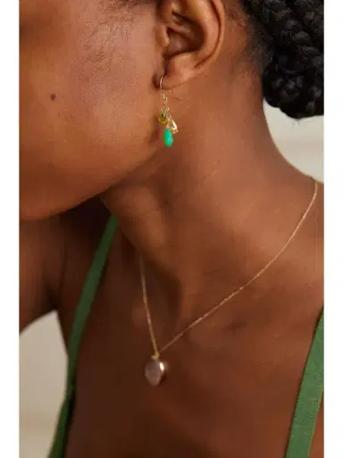 Melissa Joy Manning 14-karat Recycled Gold Multi-stone Earrings | Thumbnail 4