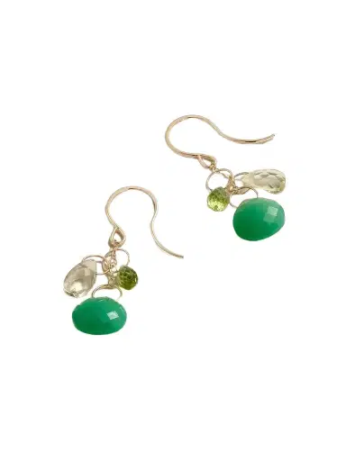 Melissa Joy Manning 14-karat Recycled Gold Multi-stone Earrings | Thumbnail 1
