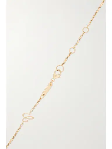 Chopard Happy Hearts 18-karat Rose Gold, Onyx And Diamond Necklace | Thumbnail 3