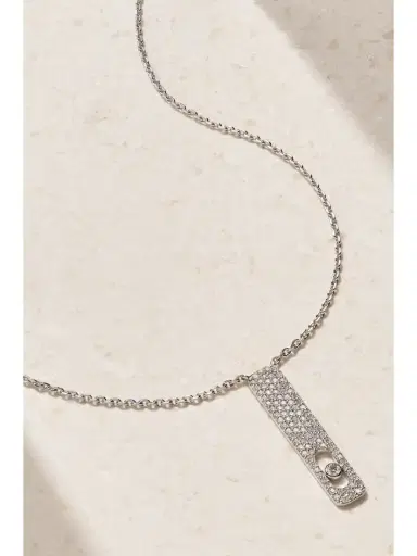 Messika My First Diamond 18-karat White Gold Diamond Necklace | Thumbnail 1 Messika My First Diamond 18-karat White Gold Diamond Necklace | Thumbnail 1