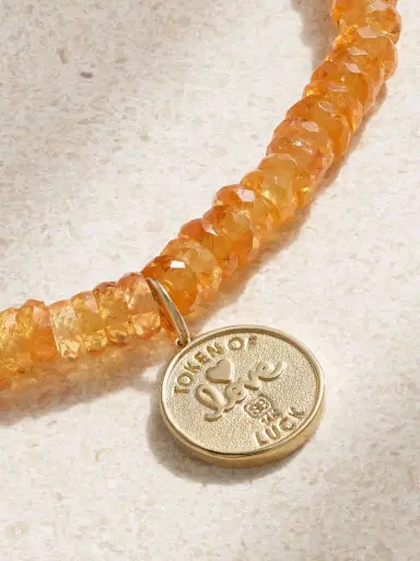 Sydney Evan Luck And Protection 14-karat Spessartine Bracelet | Thumbnail 4 Sydney Evan Luck And Protection 14-karat Spessartine Bracelet | Thumbnail 4