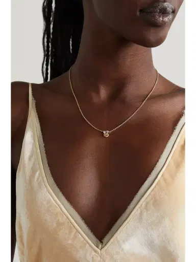 Sydney Evan Large Marquis Eye And Rose 14-karat Gold Diamond Necklace | Thumbnail 2 Sydney Evan Large Marquis Eye And Rose 14-karat Gold Diamond Necklace | Thumbnail 2