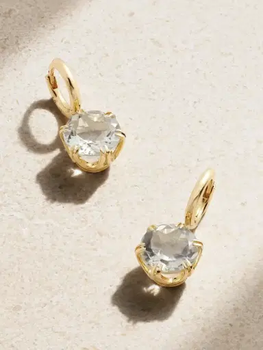 Ileana Makri Mini Crown 18-karat Gold Amethyst Earrings | Thumbnail 1 Ileana Makri Mini Crown 18-karat Gold Amethyst Earrings | Thumbnail 1