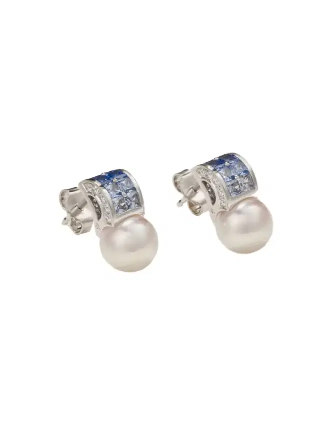 Ocean 18-karat White Gold Multi-stone Earrings