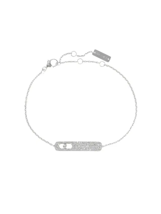 My First Diamond 18-karat White Gold Diamond Bracelet
