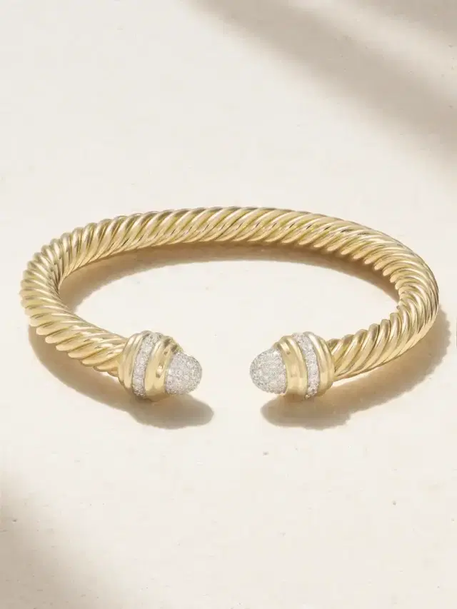 Cable 18-karat Gold Diamond Cuff Cable 18-karat Gold Diamond Cuff
