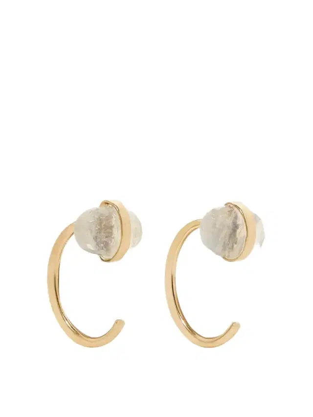Melissa Joy Manning 14-karat Recycled Gold Moonstone Earrings