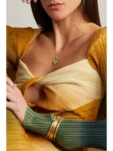 Marina B Soleil Rainbow 18-karat Gold Multi-stone Necklace | Thumbnail 5