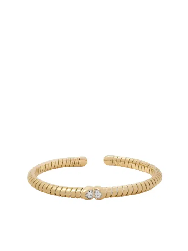 Marina B Trisolina 18-karat Gold, Titanium And Sterling Silver Diamond Cuff