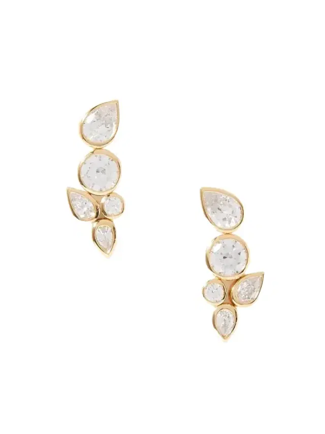 Completedworks + Net Sustain No Rush Recycled Gold Vermeil Cubic Zirconia Earrings
