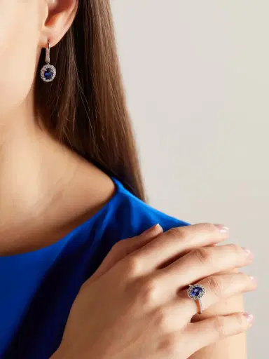 Garrard 1735 Platinum, Sapphire And Diamond Ring | Thumbnail 2 Garrard 1735 Platinum, Sapphire And Diamond Ring | Thumbnail 2