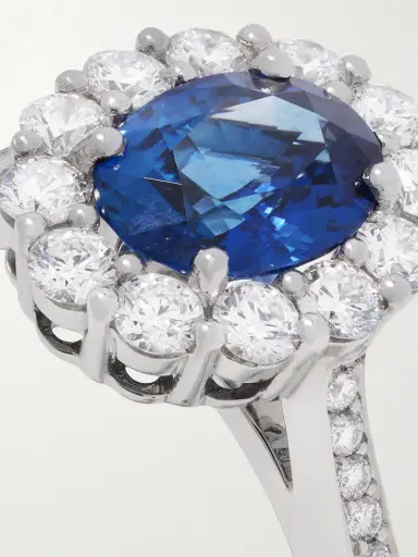 Garrard 1735 Platinum, Sapphire And Diamond Ring | Thumbnail 4 Garrard 1735 Platinum, Sapphire And Diamond Ring | Thumbnail 4