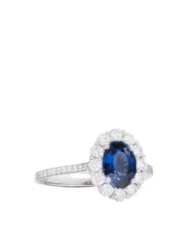 Garrard 1735 Platinum, Sapphire And Diamond Ring | Thumbnail 1 Garrard 1735 Platinum, Sapphire And Diamond Ring | Thumbnail 1
