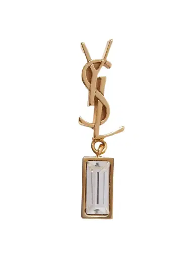 Saint Laurent Cassandre Gold-tone Crystal Single Earring | Thumbnail 1